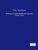 Beiträge zu einer Kritik der Sprache Beiträge zu einer Kritik der Sprache