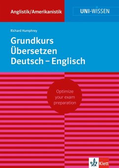 Grundkurs Übersetzen Deutsch-Englisch - Uni Wissen Grundkurs Übersetzen Deutsch-Englisch