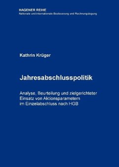 Jahresabschlusspolitik - Krüger, Kathrin