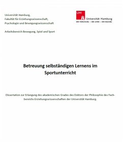 Betreuung selbständigen Lernens im Sportunterricht (eBook, ePUB) - Wibowo, Jonas