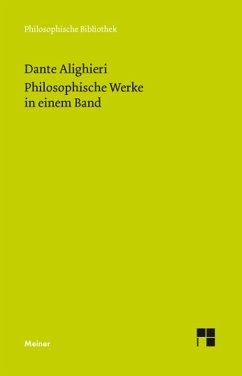 Philosophische Werke in einem Band (eBook, PDF) - Dante Alighieri