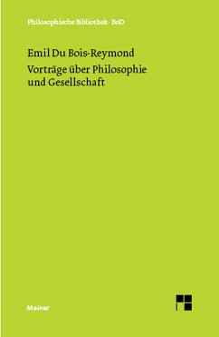 Vorträge über Philosophie und Gesellschaft (eBook, PDF) - Bois-Reymond, Emil Heinrich du