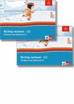 Cover Mein Anoki-Übungsheft - Fördern und Inklusion A+B - Richtig rechnen, Klasse 1/2, 2 Hefte / Mein Indianerheft