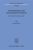 Beobachtungen zum anzeichenlosen Verdacht