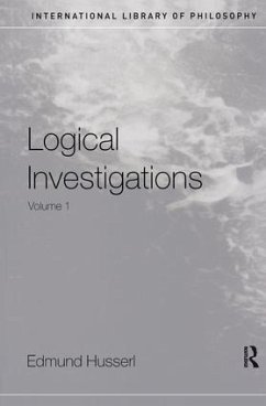 Logical Investigations Volume 1 - Husserl, Edmund