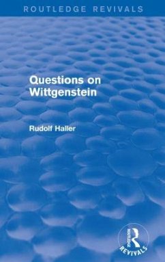 Questions on Wittgenstein (Routledge Revivals) - Haller, Rudolf