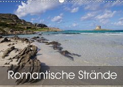 Romantische Strände (Wandkalender immerwährend DIN A3 quer)