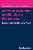 Kriterien stationärer psychiatrischer Behandlung (eBook, ePUB)