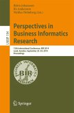 Perspectives in Business Informatics Research (eBook, PDF)