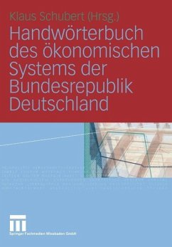 Handwörterbuch des ökonomischen Systems der Bundesrepublik Deutschland (eBook, PDF)