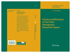 Calculus and Mechanics on Two-Point Homogenous Riemannian Spaces (eBook, PDF) - Shchepetilov, Alexey V.