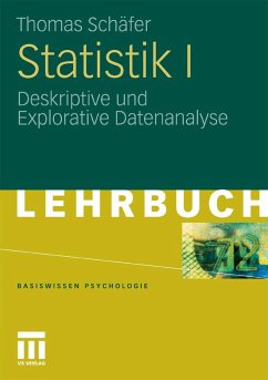 Statistik I (eBook, PDF) - Schäfer, Thomas