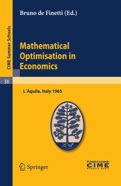 Cover Mathematical Optimisation in Economics (eBook, PDF)