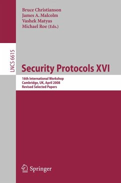 Cover Security Protocols XVI (eBook, PDF)