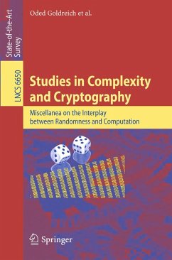 Studies in Complexity and Cryptography (eBook, PDF) - Goldreich, Oded