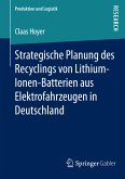 Strategische Planung des Recyclings von Lithium-Ionen-Batterien aus Elektrofahrzeugen in Deutschland (eBook, PDF)