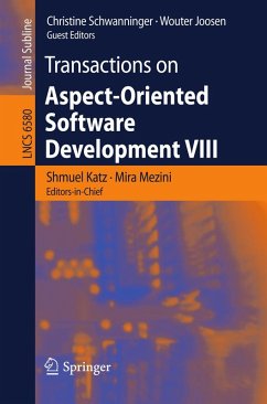 Transactions on Aspect-Oriented Software Development VIII (eBook, PDF)