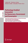Technology-Enabled Innovation for Democracy, Government and Governance (eBook, PDF)
