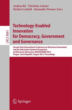 Cover Technology-Enabled Innovation for Democracy, Government and Governance (eBook, PDF)