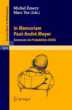 Cover In Memoriam Paul-André Meyer - Séminaire de Probabilités XXXIX (eBook, PDF)