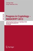 Progress in Cryptology - INDOCRYPT 2013 (eBook, PDF)