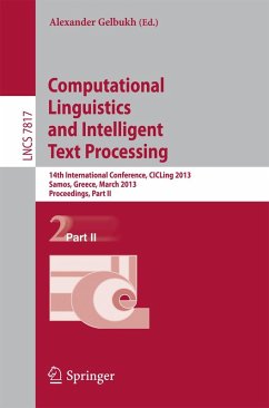 Computational Linguistics and Intelligent Text Processing (eBook, PDF)