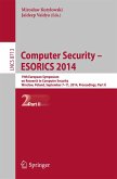 Computer Security - ESORICS 2014 (eBook, PDF)