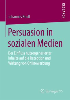 Persuasion in sozialen Medien (eBook, PDF) - Knoll, Johannes