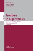 Frontiers in Algorithms (eBook, PDF) Frontiers in Algorithms (eBook, PDF)