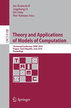 Theory and Applications of Models of Computation (eBook, PDF)