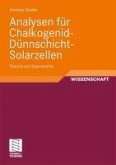 Analysen für Chalkogenid-Dünnschicht-Solarzellen (eBook, PDF)