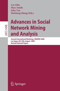 Advances in Social Network Mining and Analysis (eBook, PDF)