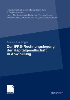 Zur IFRS-Rechnungslegung der Kapitalgesellschaft in Abwicklung (eBook, PDF) - Haßlinger, Marius
