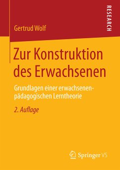 Zur Konstruktion des Erwachsenen (eBook, PDF) - Wolf, Gertrud