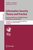 Information Security Theory and Practice: Security and Privacy of Mobile Devices in Wireless Communication (eBook, PDF)