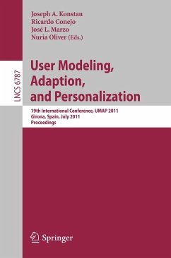 Cover User Modeling, Adaptation and Personalization (eBook, PDF)