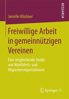 Freiwillige Arbeit in gemeinnützigen Vereinen (eBook, PDF) - Klöckner, Jennifer