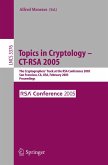 Topics in Cryptology -- CT-RSA 2005 (eBook, PDF)