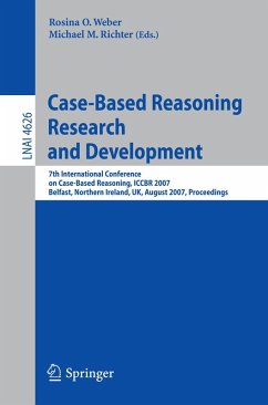 Cover Case-Based Reasoning Research and Development (eBook, PDF)