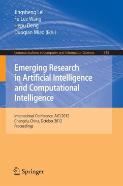 Emerging Research in Artificial Intelligence and Computational Intelligence (eBook, PDF)