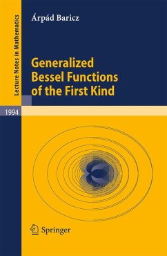Generalized Bessel Functions of the First Kind (eBook, PDF) - Baricz, Árpád
