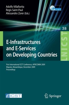 Cover E-Infrastructures and E-Services on Developing Countries (eBook, PDF)