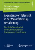 Akzeptanz von Telematik in der Motorfahrzeugversicherung (eBook, PDF)