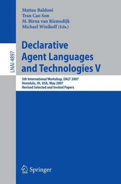 Declarative Agent Languages and Technologies V (eBook, PDF)