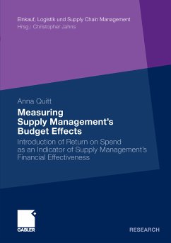 Measuring Supply Management’s Budget Effects (eBook, PDF) - Quitt, Anna