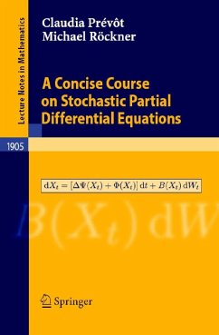 A Concise Course on Stochastic Partial Differential Equations (eBook, PDF) - Prévôt, Claudia; Röckner, Michael