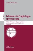 Advances in Cryptology - CRYPTO 2006 (eBook, PDF) Advances in Cryptology - CRYPTO 2006 (eBook, PDF)