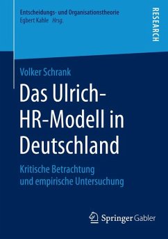 Das Ulrich-HR-Modell in Deutschland (eBook, PDF) - Schrank, Volker
