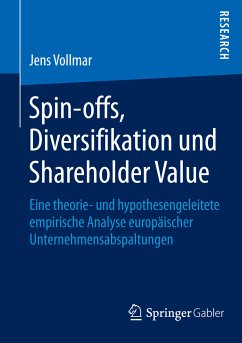 Spin-offs, Diversifikation und Shareholder Value (eBook, PDF) - Vollmar, Jens