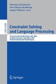 Constraint Solving and Language Processing (eBook, PDF)